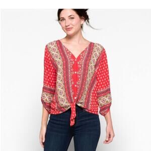 WEST KEI Floral Blouse Size Medium